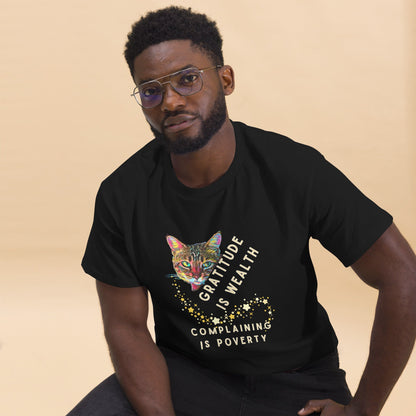 Gratitude is Wealth Unisex Classic Tee - My Social Cat Bonafide Boutique LLCGratitude is Wealth Unisex Classic TeeT-shirtMy Social Cat Bonafide Boutique LLCBlackScatcomplaining