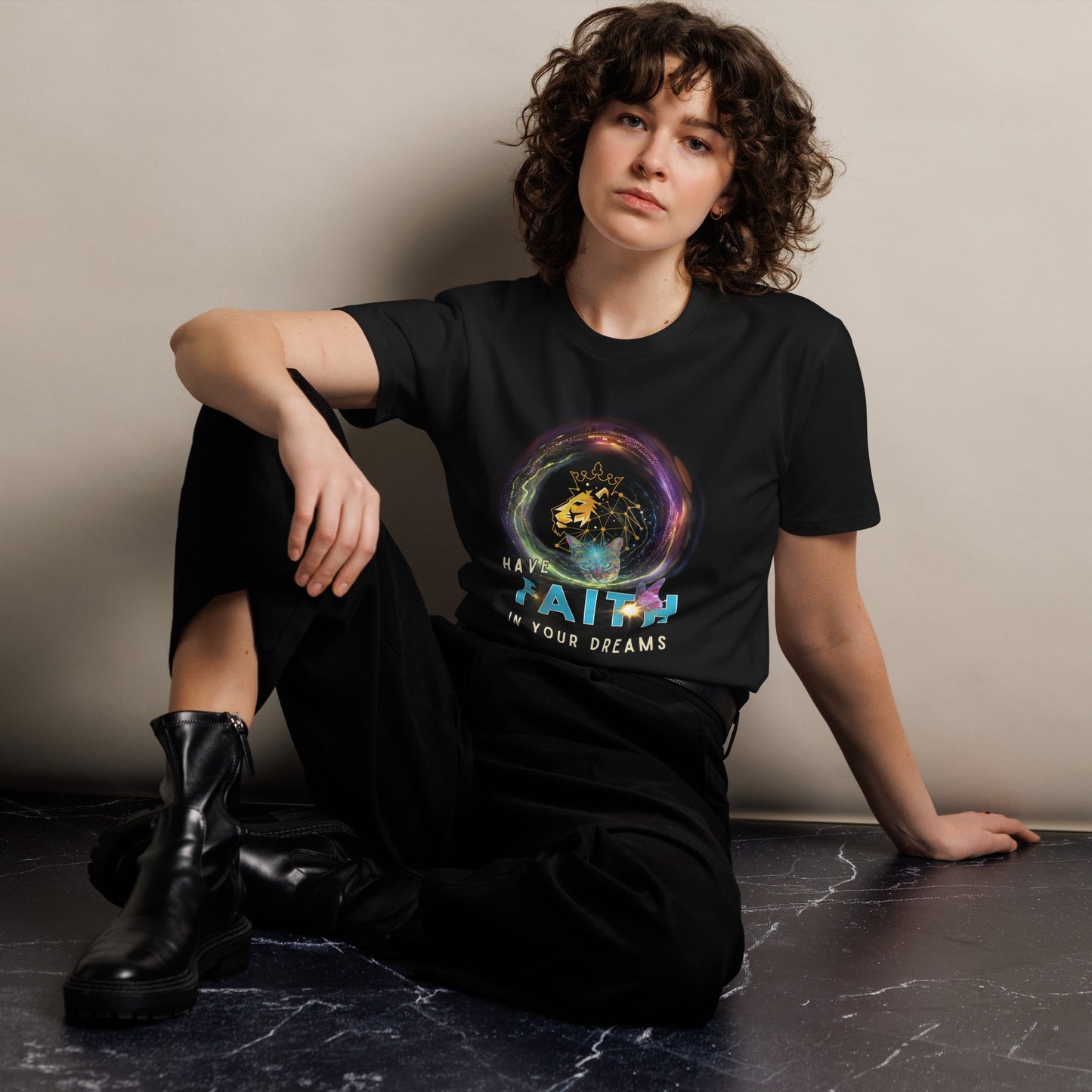 Have Faith in Your Dreams Unisex Premium Tee - My Social Cat Bonafide Boutique LLCHave Faith in Your Dreams Unisex Premium TeeT-shirtMy Social Cat Bonafide Boutique LLCBlackMdreamsfaith