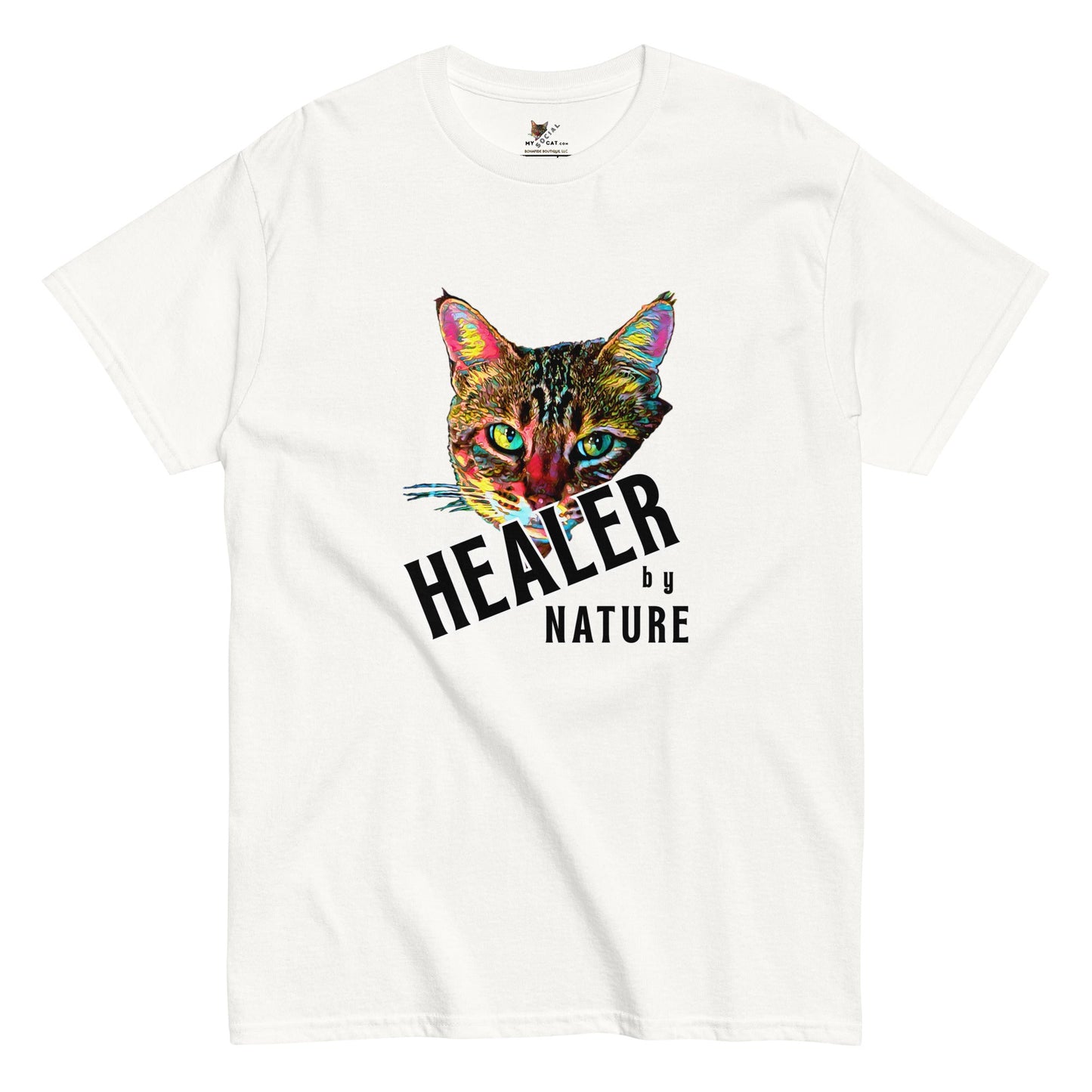 Healer by Nature Unisex Classic Tee - My Social Cat Bonafide Boutique LLCHealer by Nature Unisex Classic TeeT-shirtMy Social Cat Bonafide Boutique LLCWhiteScathealer