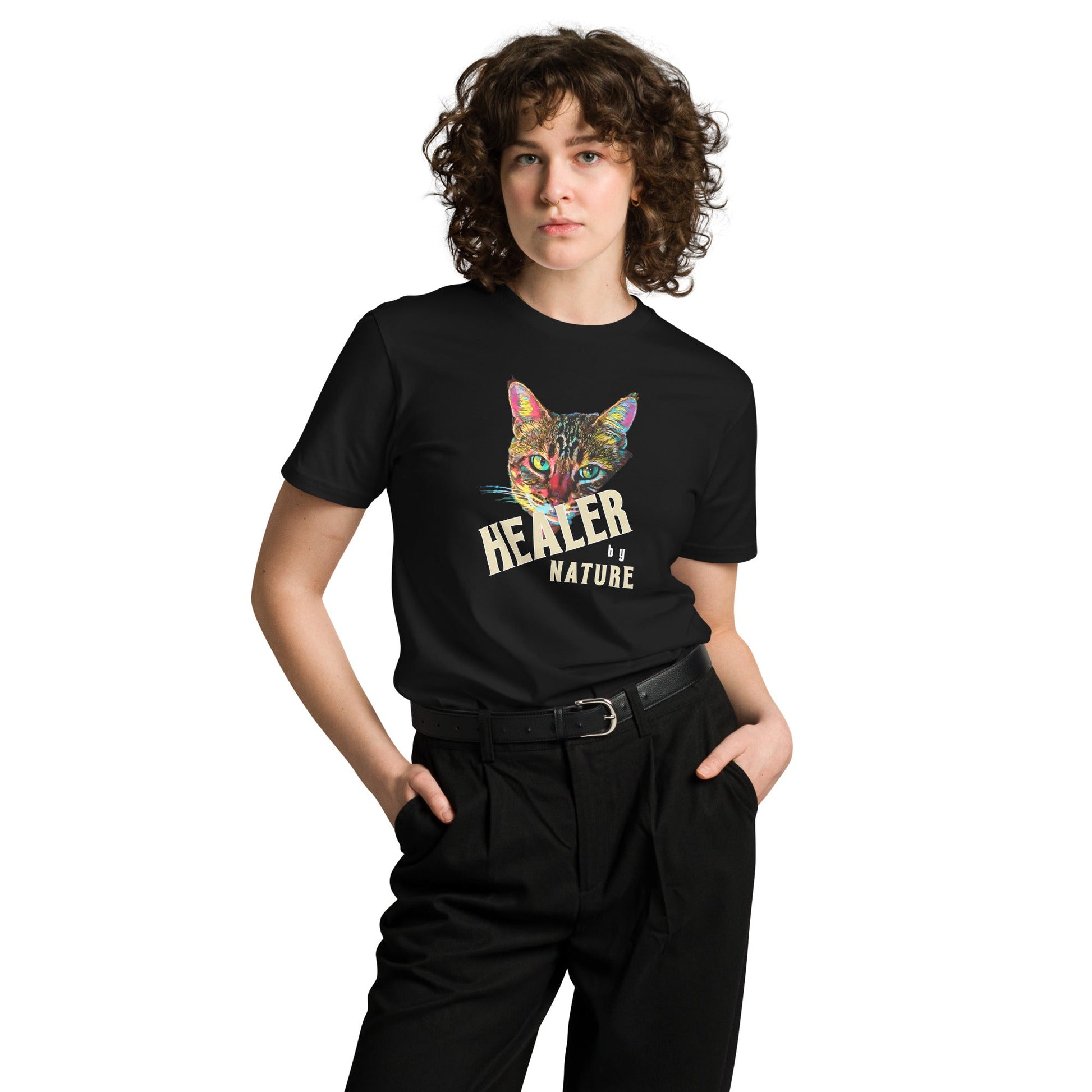 Healer Unisex Premium Tee - My Social Cat Bonafide Boutique LLCHealer Unisex Premium TeeT-shirtMy Social Cat Bonafide Boutique LLCS