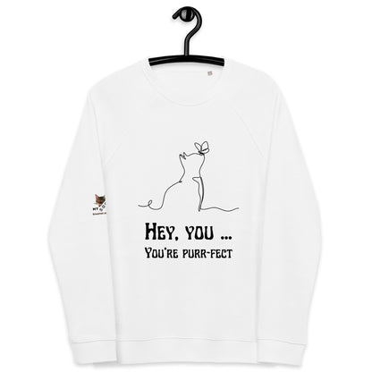 Hey You Plush Organic Sweatshirt - My Social Cat Bonafide Boutique LLCHey You Plush Organic SweatshirtSweatshirtMy Social Cat Bonafide Boutique LLCWhiteXSheysweatshirt
