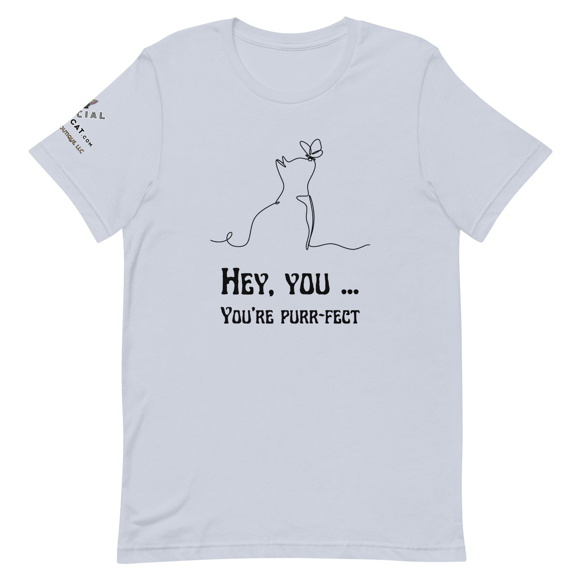 Hey You Unisex Tee - My Social Cat Bonafide Boutique LLCHey You Unisex TeeT - shirtMy Social Cat Bonafide Boutique LLCLight BlueXSheyshirt