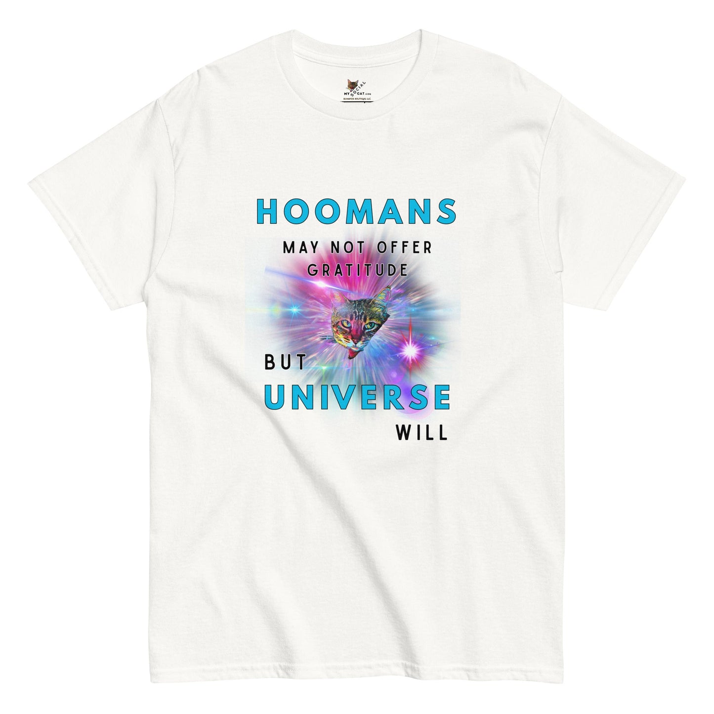 Humans May Not Offer Gratitude Unisex Classic Tee - My Social Cat Bonafide Boutique LLCHumans May Not Offer Gratitude Unisex Classic TeeT-shirtMy Social Cat Bonafide Boutique LLCWhiteSclassicgratitude