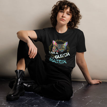 I Am a Glitch in the Matrix Unisex Premium Tee - My Social Cat Bonafide Boutique LLCI Am a Glitch in the Matrix Unisex Premium TeeT-shirtMy Social Cat Bonafide Boutique LLCBlackSglitchI am