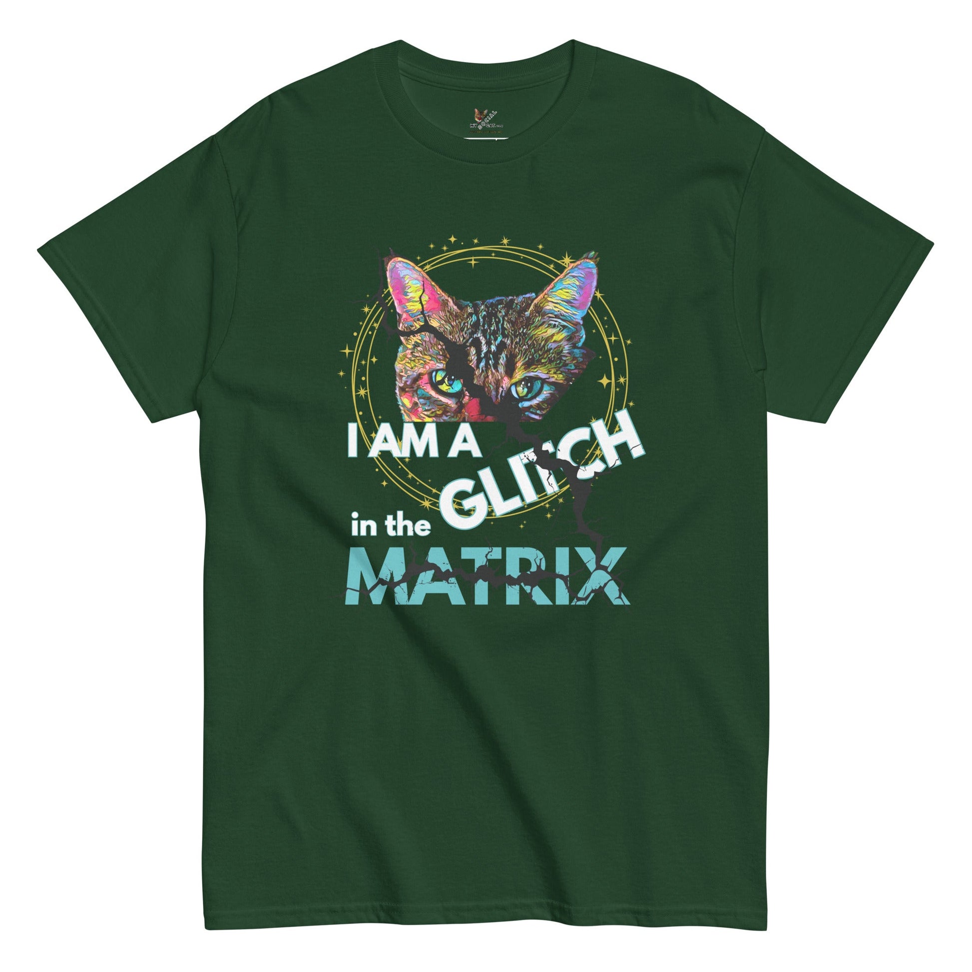 I Am a Glitch Unisex Classic Tee - My Social Cat Bonafide Boutique LLCI Am a Glitch Unisex Classic TeeT-shirtMy Social Cat Bonafide Boutique LLCForest GreenSclassicglitch