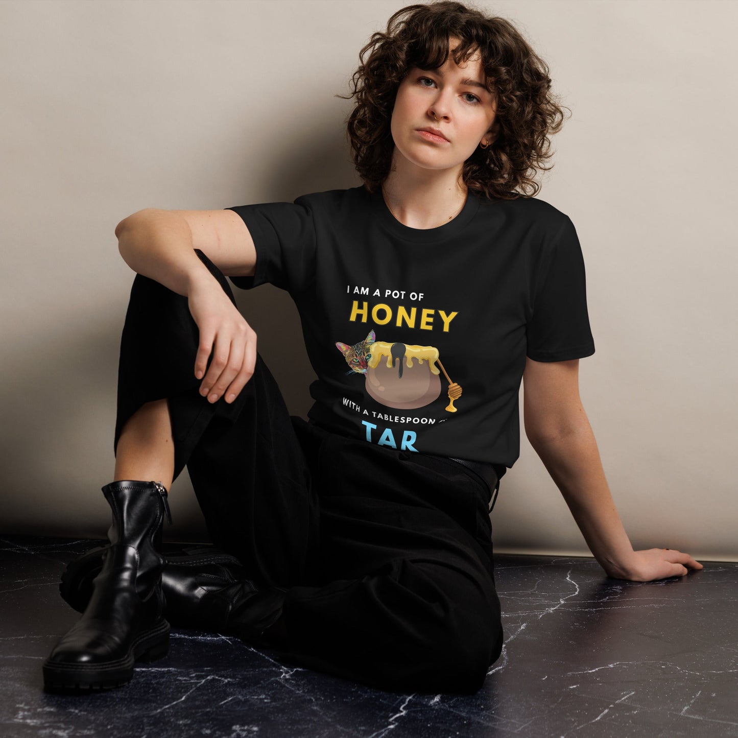 I Am a Pot of Honey Unisex Premium Tee - My Social Cat Bonafide Boutique LLCI Am a Pot of Honey Unisex Premium TeeT-shirtMy Social Cat Bonafide Boutique LLCShoneypot