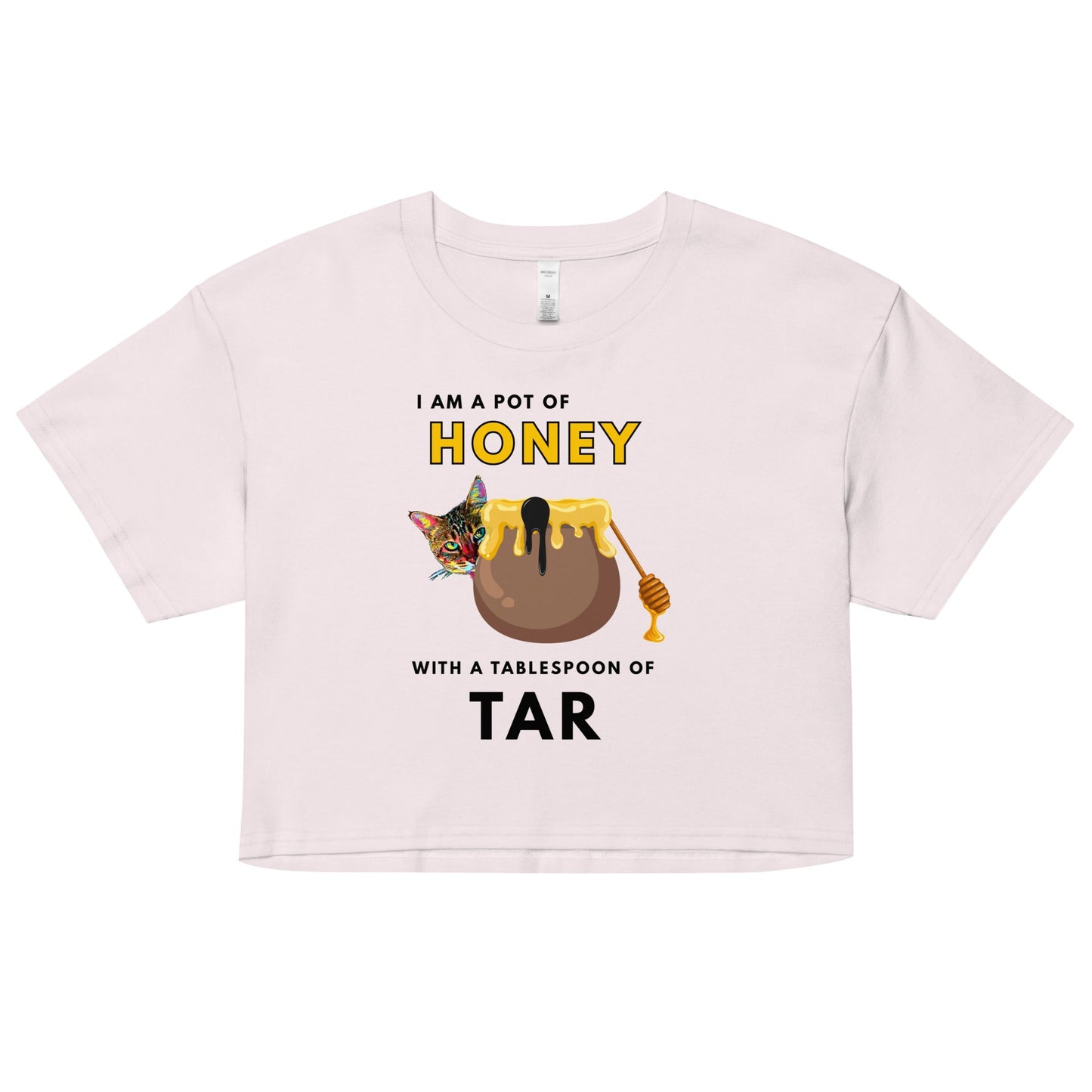 I Am a Pot of Honey Women’s Crop Top - My Social Cat Bonafide Boutique LLCI Am a Pot of Honey Women’s Crop Topcrop topMy Social Cat Bonafide Boutique LLCOrchidXScrophoney