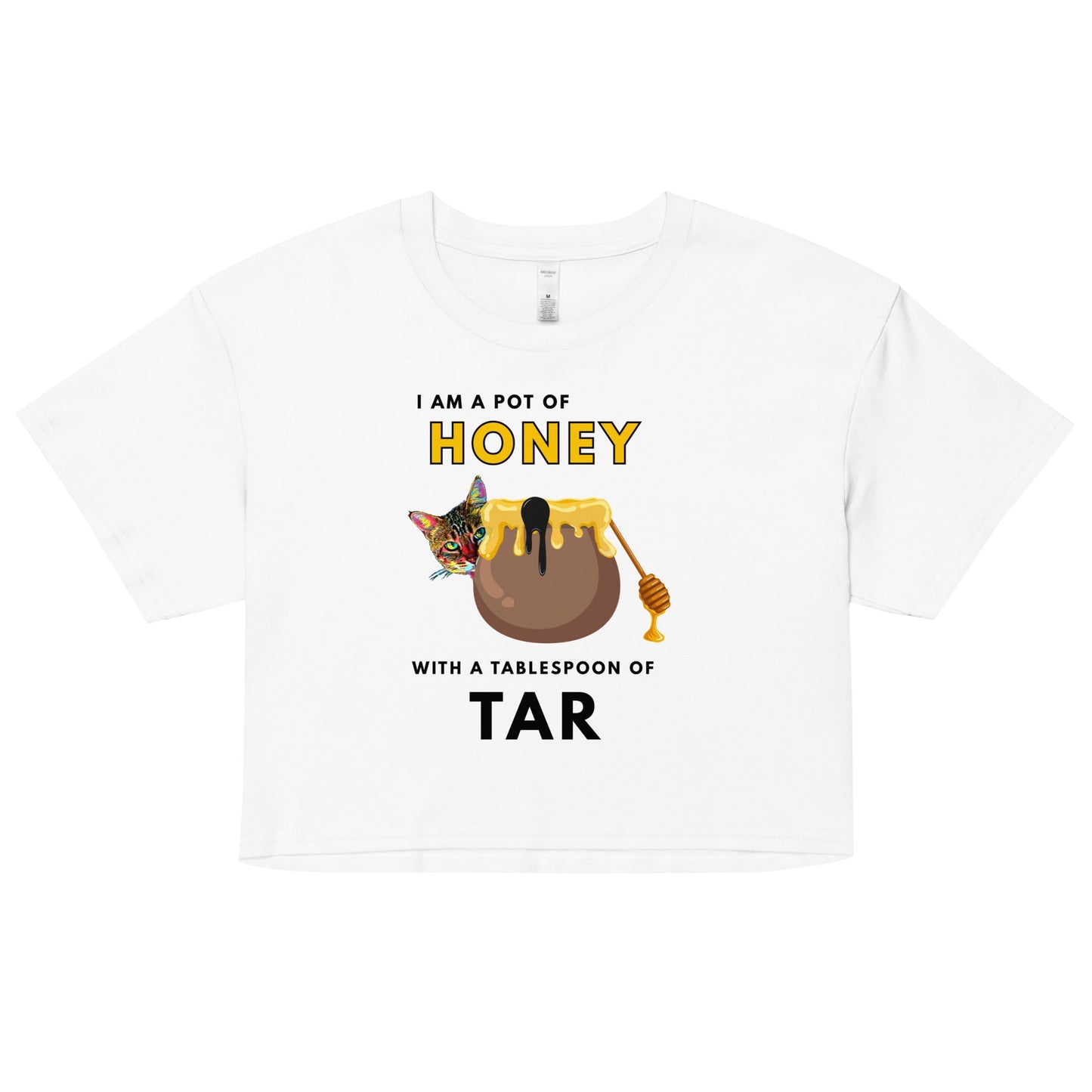 I Am a Pot of Honey Women’s Crop Top - My Social Cat Bonafide Boutique LLCI Am a Pot of Honey Women’s Crop Topcrop topMy Social Cat Bonafide Boutique LLCWhiteXScrophoney