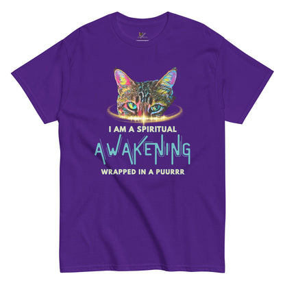 I Am a Spiritual Awakening Unisex Classic Tee - My Social Cat Bonafide Boutique LLCI Am a Spiritual Awakening Unisex Classic TeeT-shirtMy Social Cat Bonafide Boutique LLCPurpleSawakeningclassic