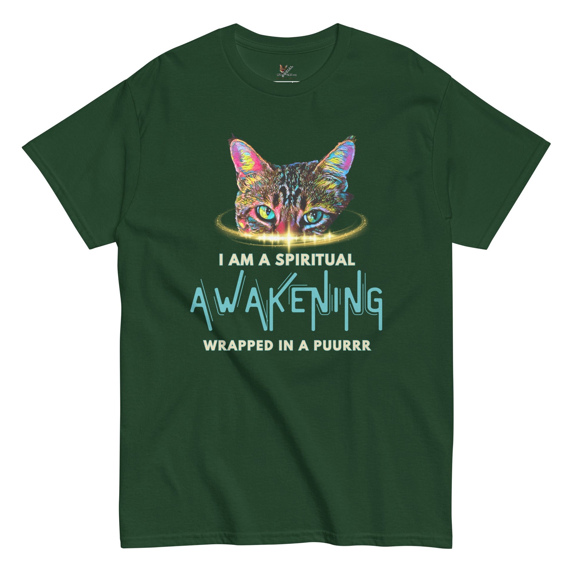 I Am a Spiritual Awakening Unisex Classic Tee - My Social Cat Bonafide Boutique LLCI Am a Spiritual Awakening Unisex Classic TeeT-shirtMy Social Cat Bonafide Boutique LLCForest GreenSawakeningclassic