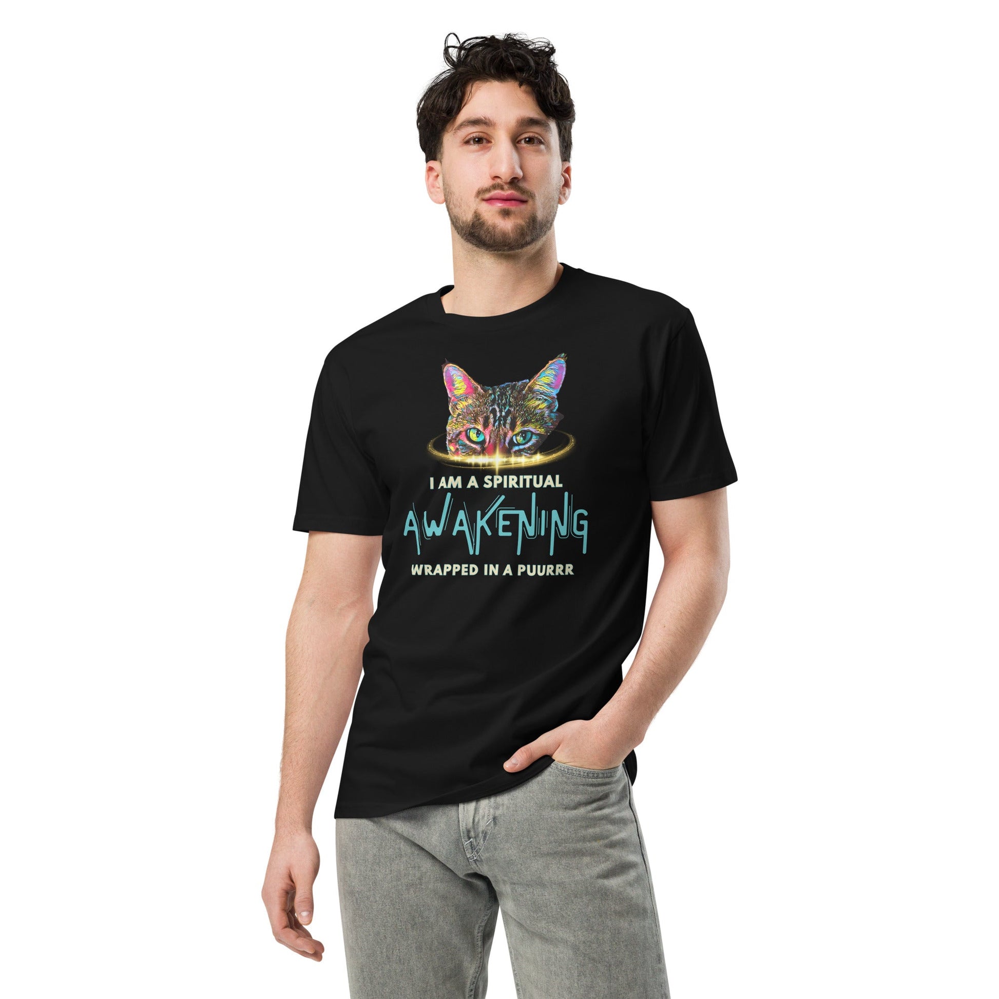 I AM a Spiritual Awakening Unisex Premium Tee - My Social Cat Bonafide Boutique LLCI AM a Spiritual Awakening Unisex Premium TeeT-shirtMy Social Cat Bonafide Boutique LLCBlackSawakeningI am