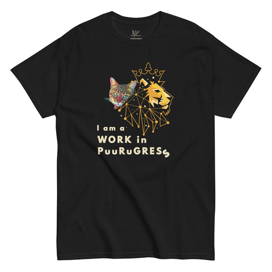 I Am a Work in Puurugress Unisex Classic Tee - My Social Cat Bonafide Boutique LLCI Am a Work in Puurugress Unisex Classic TeeT-shirtMy Social Cat Bonafide Boutique LLCBlackMI amprogress