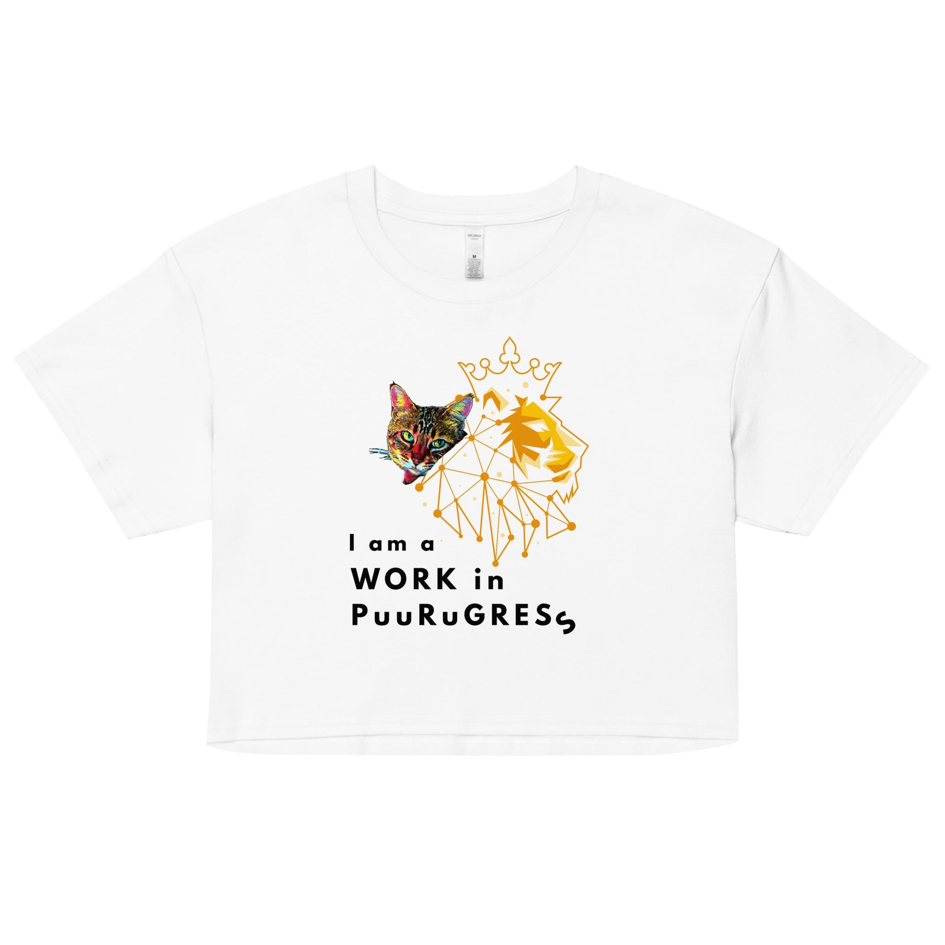 I Am a Work in Puurugress Women’s Crop Top - My Social Cat Bonafide Boutique LLCI Am a Work in Puurugress Women’s Crop TopT-shirtMy Social Cat Bonafide Boutique LLCWhiteXSI amprogress