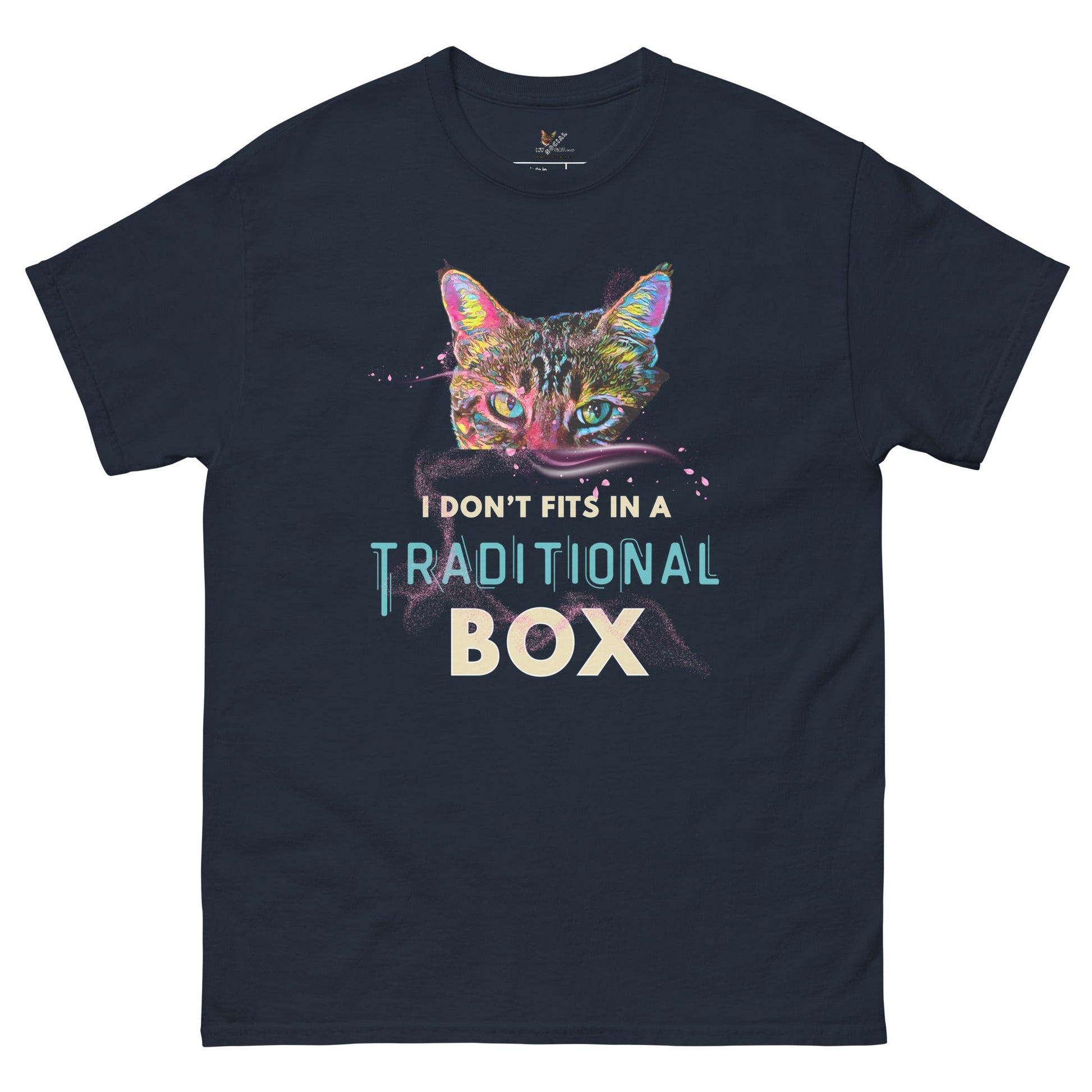 I Don't Fits Unisex Classic Tee - My Social Cat Bonafide Boutique LLCI Don't Fits Unisex Classic TeeT-shirtMy Social Cat Bonafide Boutique LLCNavySboxclassic