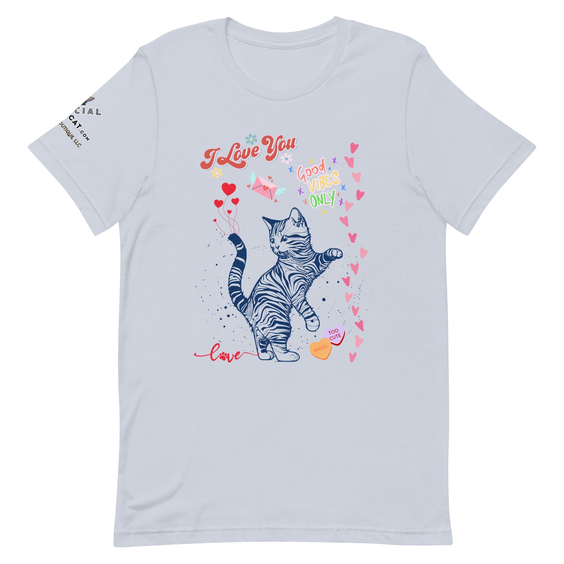 I Love You Unisex Tee - My Social Cat Bonafide Boutique LLCI Love You Unisex TeeT-shirtMy Social Cat Bonafide Boutique LLCLight BlueXScatlove