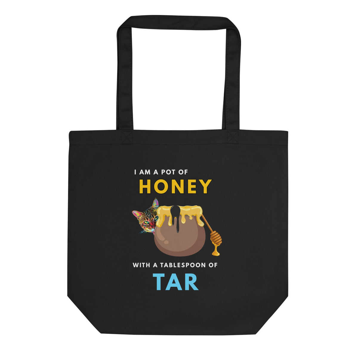 I'm a Pot of Honey Eco Organic Cotton Tote Bag - My Social Cat Bonafide Boutique LLC  