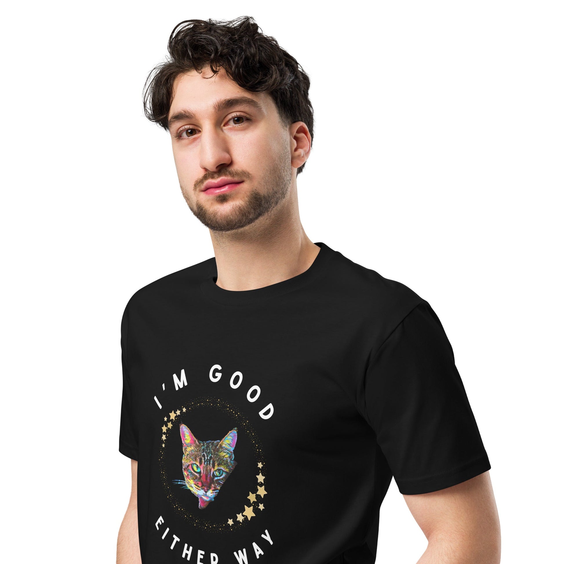 I'm Good Either Way Unisex Premium Tee - My Social Cat Bonafide Boutique LLCI'm Good Either Way Unisex Premium TeeT-shirtMy Social Cat Bonafide Boutique LLCSameither
