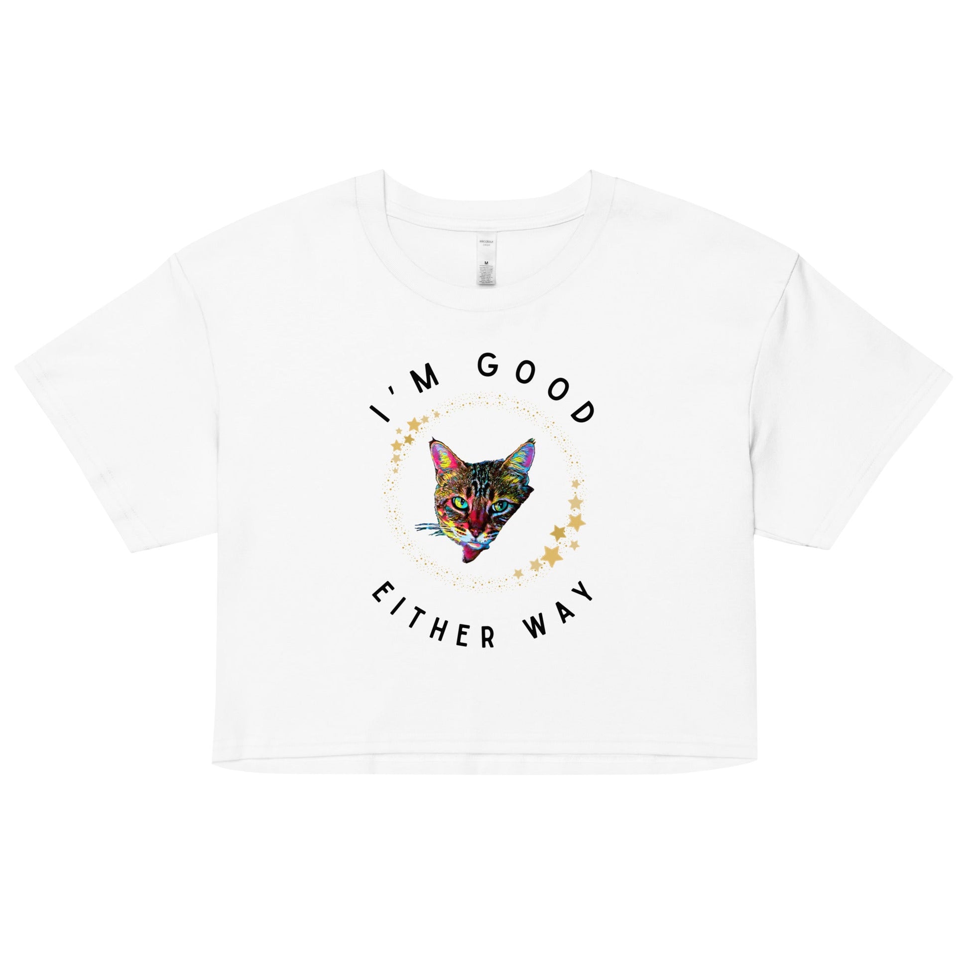 I'm Good Either Way Women’s Crop Top - My Social Cat Bonafide Boutique LLCI'm Good Either Way Women’s Crop Topcrop topMy Social Cat Bonafide Boutique LLCWhiteXSamcrop
