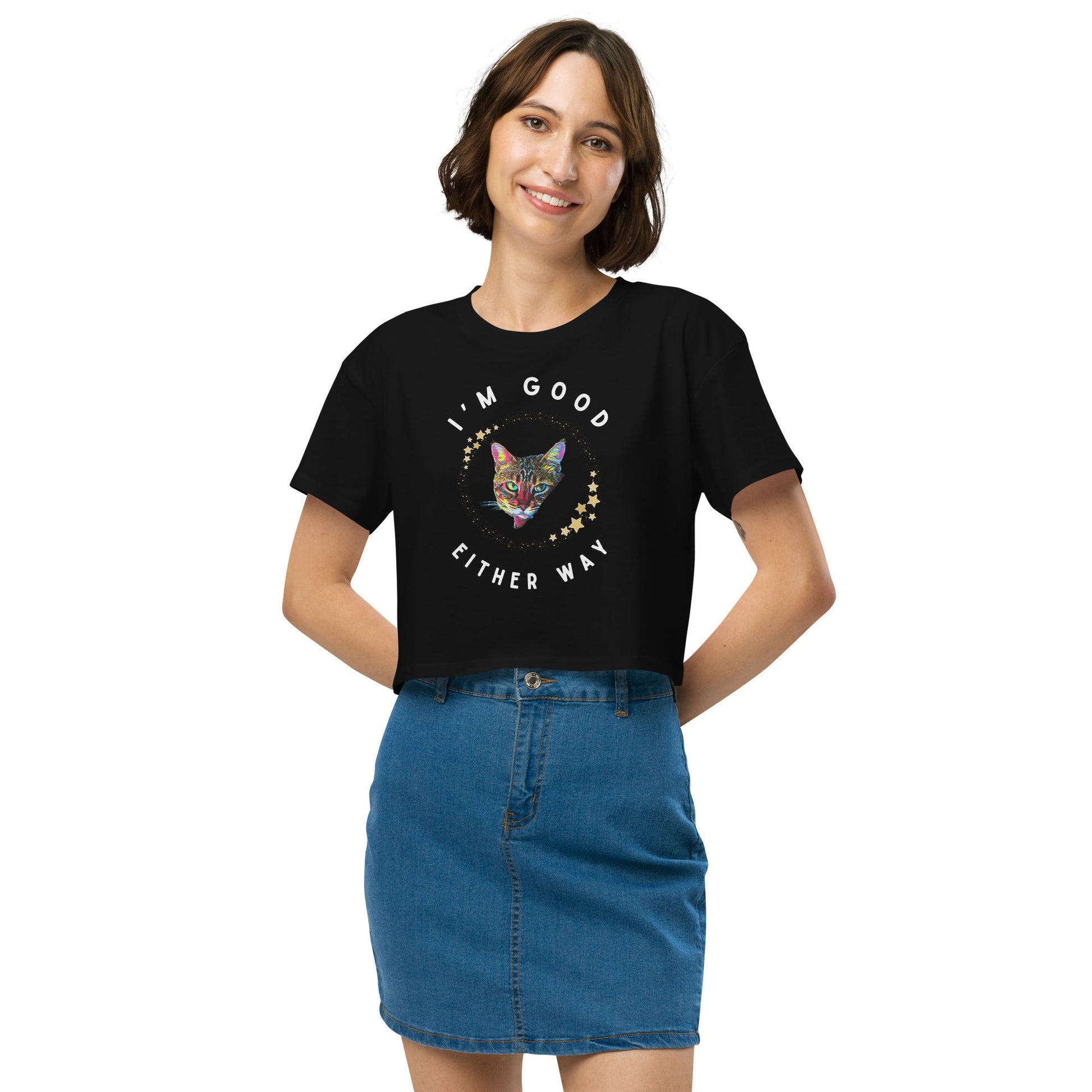 I'm Good Either Way Women’s Crop Top - My Social Cat Bonafide Boutique LLCI'm Good Either Way Women’s Crop Topcrop topMy Social Cat Bonafide Boutique LLCXSamcrop