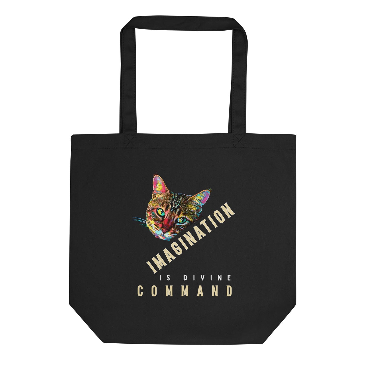 Imagination Eco Organic Cotton Tote Bag - My Social Cat Bonafide Boutique LLC  