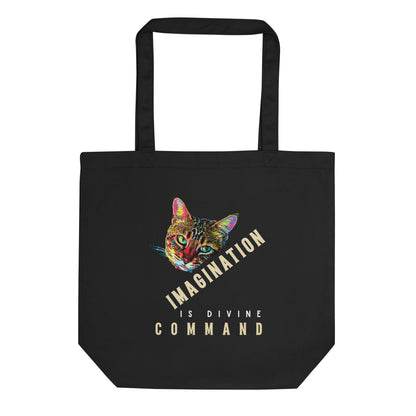 Imagination Eco Organic Cotton Tote Bag - My Social Cat Bonafide Boutique LLC  