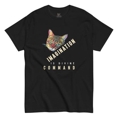 Imagination is Divine Command Unisex Classic Tee - My Social Cat Bonafide Boutique LLCImagination is Divine Command Unisex Classic TeeT-shirtMy Social Cat Bonafide Boutique LLCBlackScatcommand
