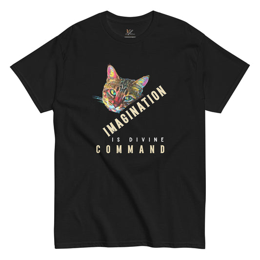 Imagination is Divine Command Unisex Classic Tee - My Social Cat Bonafide Boutique LLCImagination is Divine Command Unisex Classic TeeT-shirtMy Social Cat Bonafide Boutique LLCBlackScatcommand