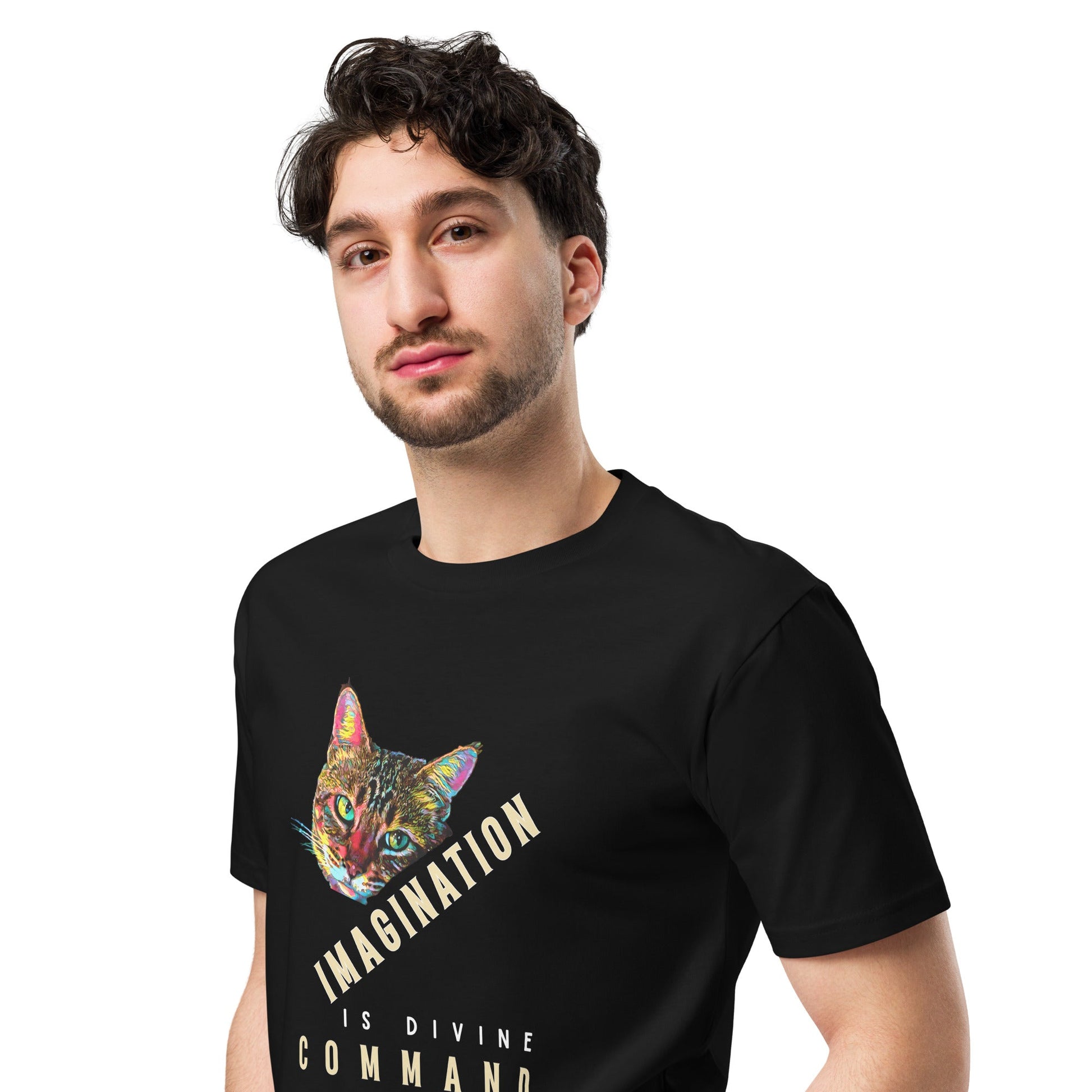 Imagination is Divine Command Unisex Premium Tee - My Social Cat Bonafide Boutique LLCImagination is Divine Command Unisex Premium TeeT-shirtMy Social Cat Bonafide Boutique LLCBlackScatcommand