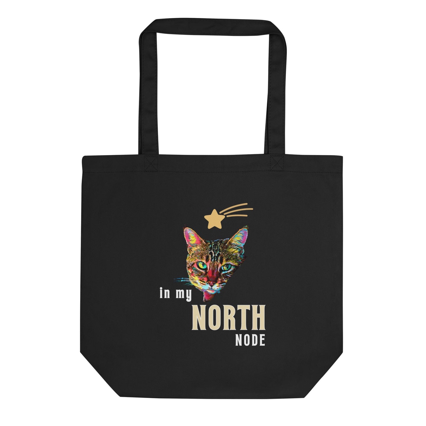 In My North Node Eco Organic Cotton Tote Bag - My Social Cat Bonafide Boutique LLC 