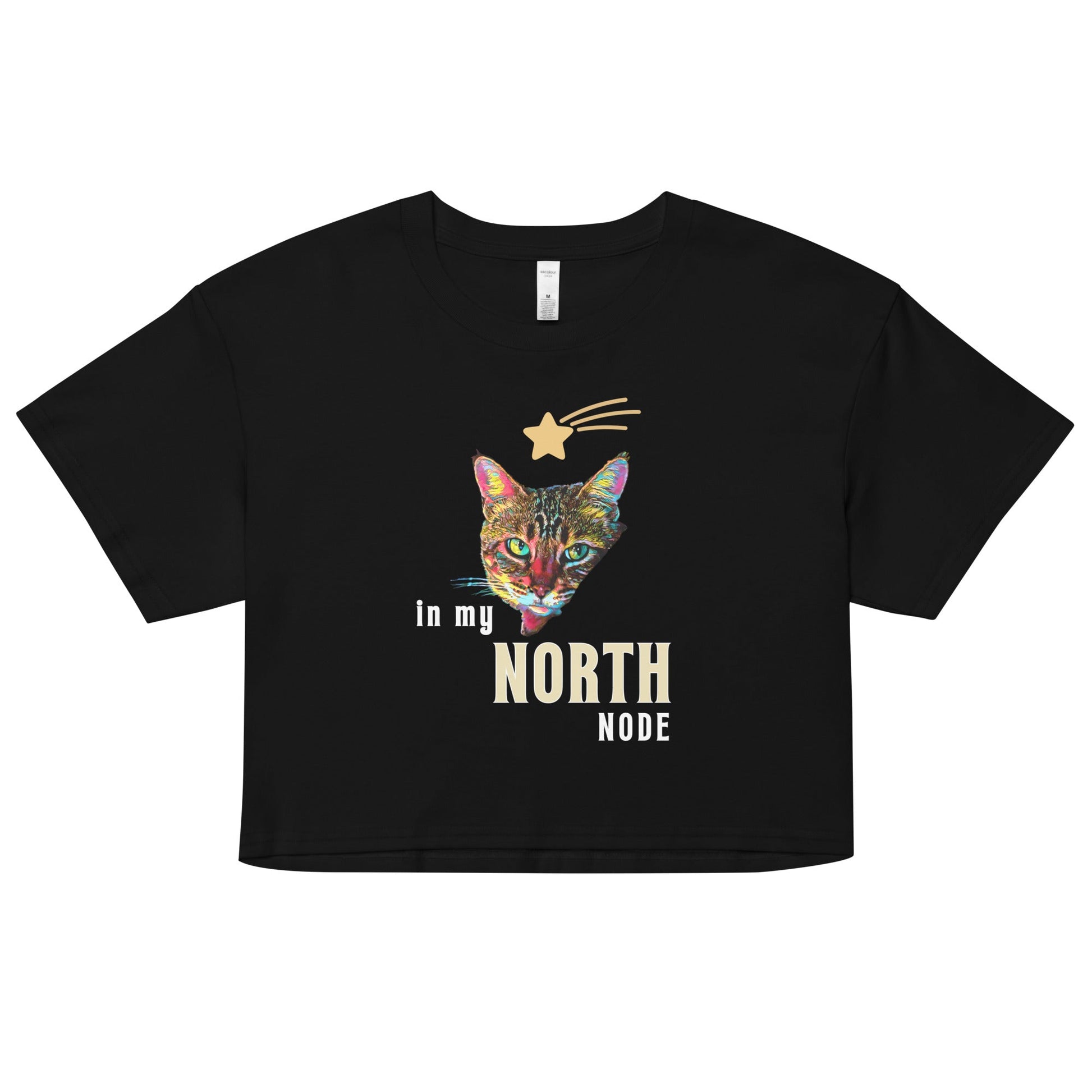 In My North Node Women’s Crop Top - My Social Cat Bonafide Boutique LLCIn My North Node Women’s Crop Topcrop topMy Social Cat Bonafide Boutique LLCBlackXScatcrop