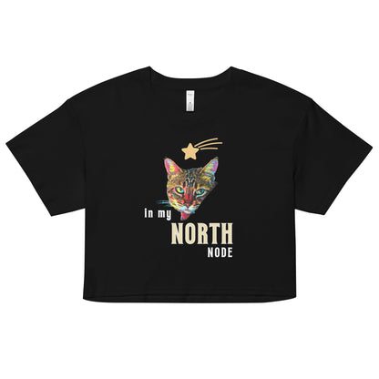 In My North Node Women’s Crop Top - My Social Cat Bonafide Boutique LLCIn My North Node Women’s Crop Topcrop topMy Social Cat Bonafide Boutique LLCBlackXScatcrop
