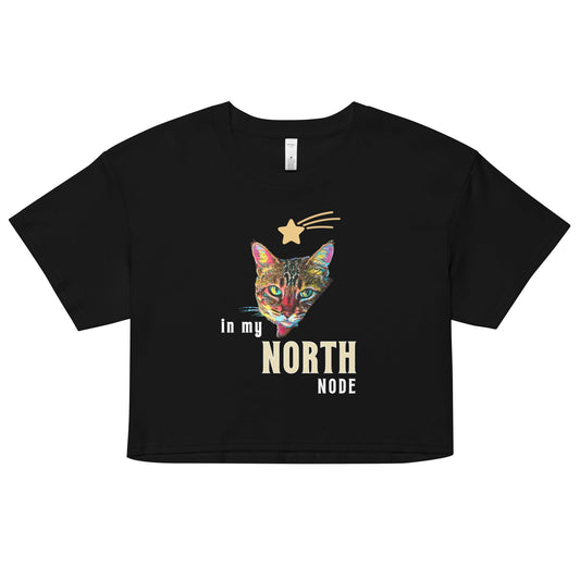 In My North Node Women’s Crop Top - My Social Cat Bonafide Boutique LLCIn My North Node Women’s Crop Topcrop topMy Social Cat Bonafide Boutique LLCBlackXScatcrop