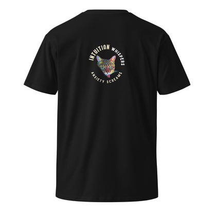 Intuition Whispers Anxiety Screams Unisex Premium Tee - My Social Cat Bonafide Boutique LLCIntuition Whispers Anxiety Screams Unisex Premium TeeT-shirtMy Social Cat Bonafide Boutique LLCBlackSanxietycat