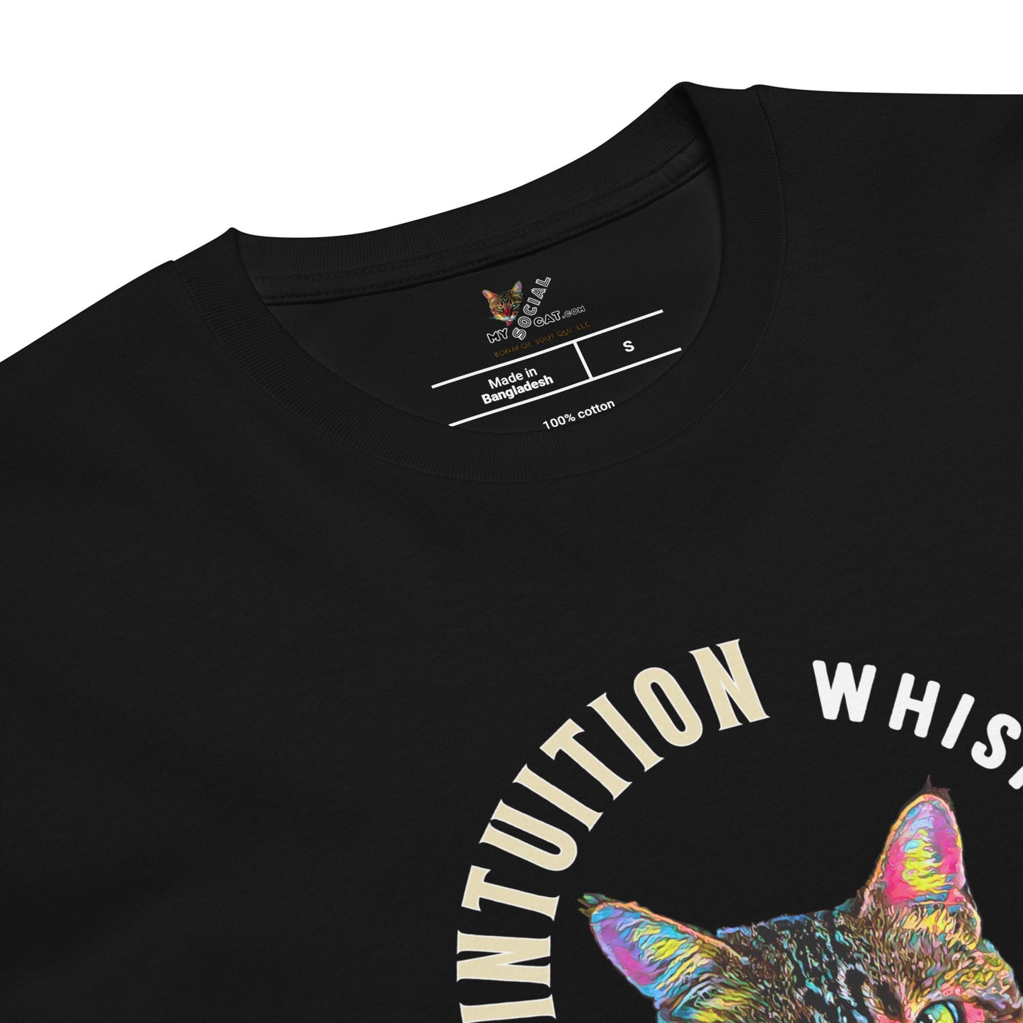 Intuition Whispers Anxiety Screams Unisex Premium Tee - My Social Cat Bonafide Boutique LLCIntuition Whispers Anxiety Screams Unisex Premium TeeT-shirtMy Social Cat Bonafide Boutique LLCBlackSanxietycat