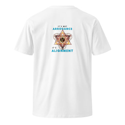It's Not Arrogance It's Alignment Unisex Premium Tee - My Social Cat Bonafide Boutique LLCIt's Not Arrogance It's Alignment Unisex Premium TeeT-shirtMy Social Cat Bonafide Boutique LLCWhiteSalignmentarrogance