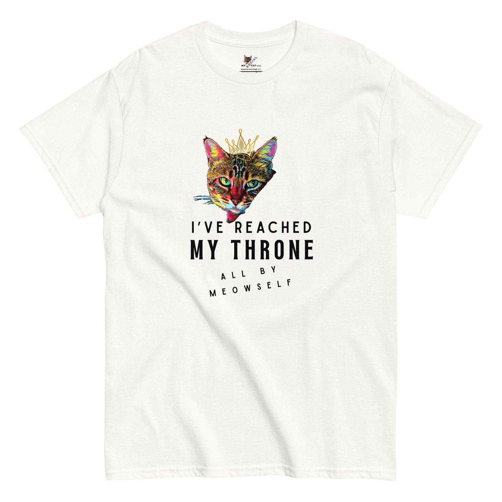 I've Reached My Throne All by Meowself Unisex Classic Tee - My Social Cat Bonafide Boutique LLCI've Reached My Throne All by Meowself Unisex Classic TeeT-shirtMy Social Cat Bonafide Boutique LLCWhiteScatshirt