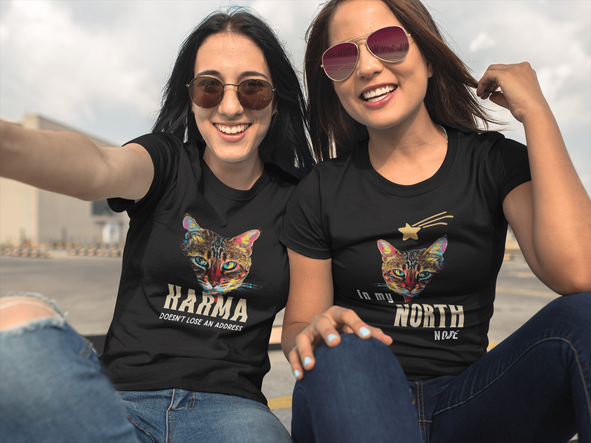 Karma Doesn't Lose an Address Unisex Premium Tee - My Social Cat Bonafide Boutique LLCKarma Doesn't Lose an Address Unisex Premium TeeT-shirtMy Social Cat Bonafide Boutique LLCBlackScatkarma
