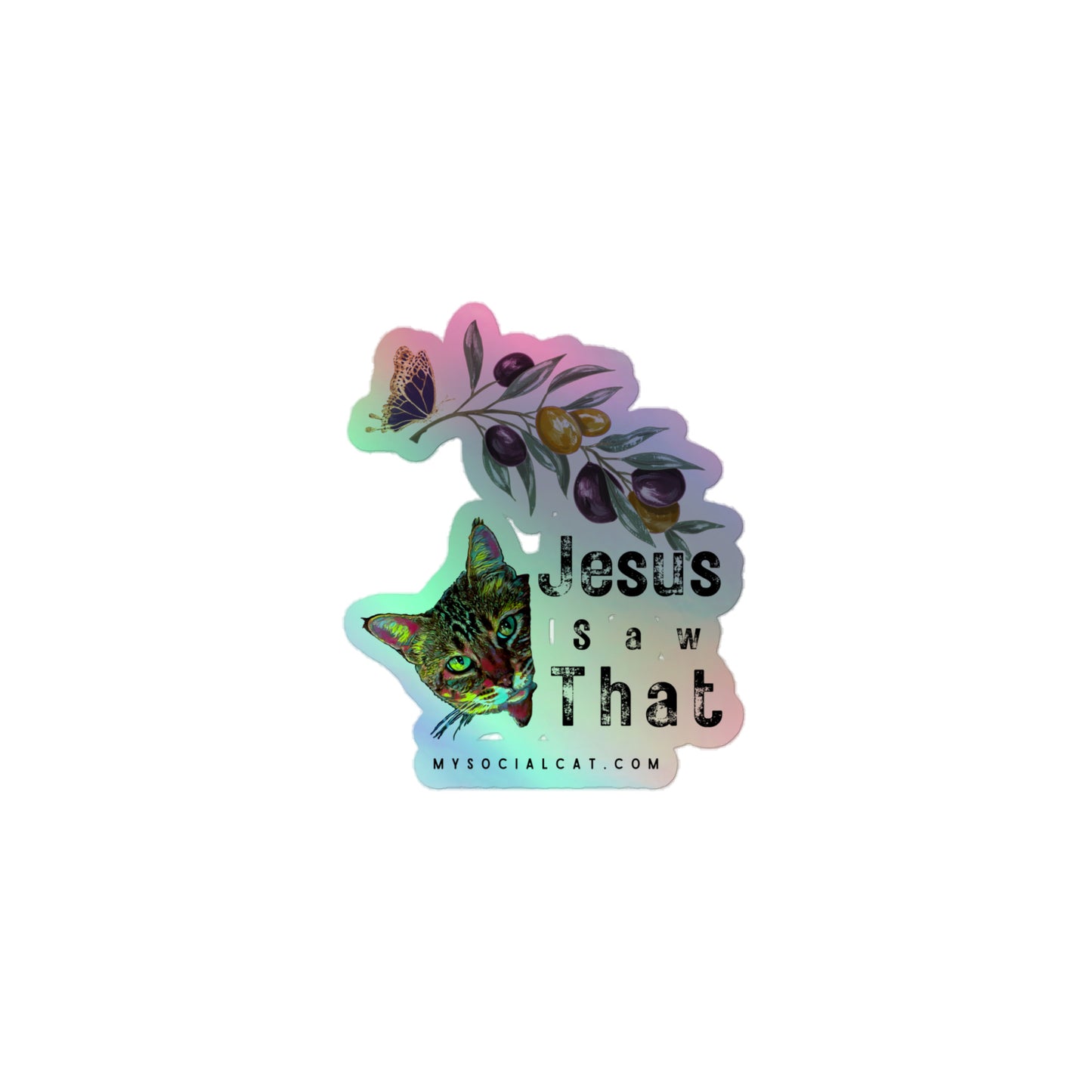 Jesus Saw That Holographic Stickers