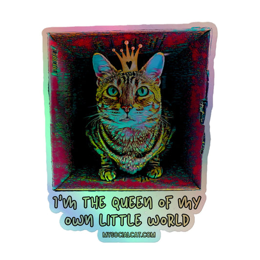 I'm The Queen Holographic Stickers