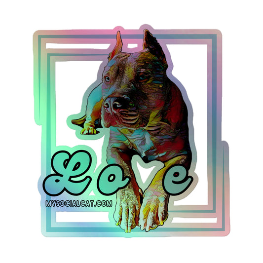 Bully Love Holographic Stickers