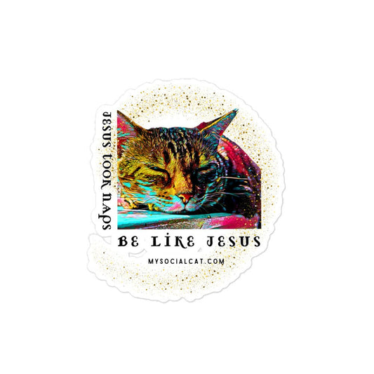 Jesus Took Naps Bubble-free Stickers