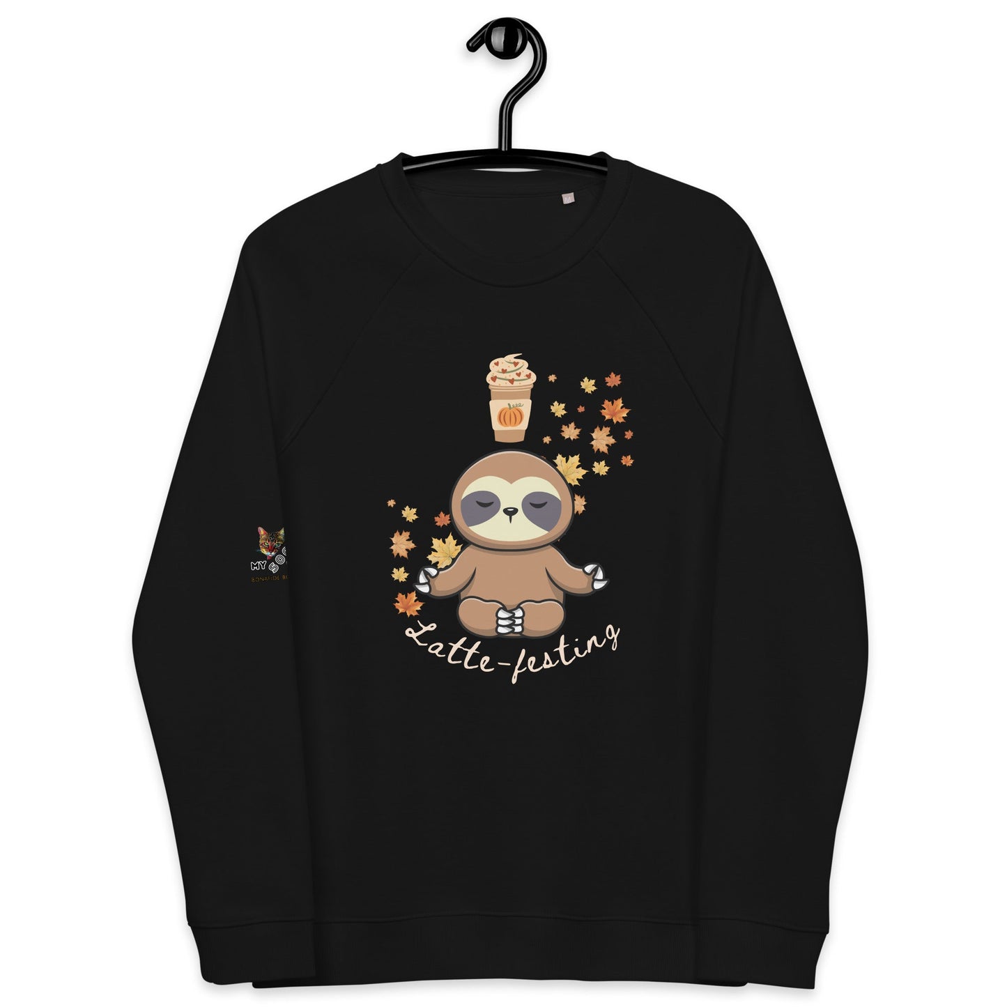 Latte - festing Plush Organic Sweatshirt - My Social Cat Bonafide Boutique LLCLatte - festing Plush Organic SweatshirtSweatshirtMy Social Cat Bonafide Boutique LLCBlackXSlatteplush