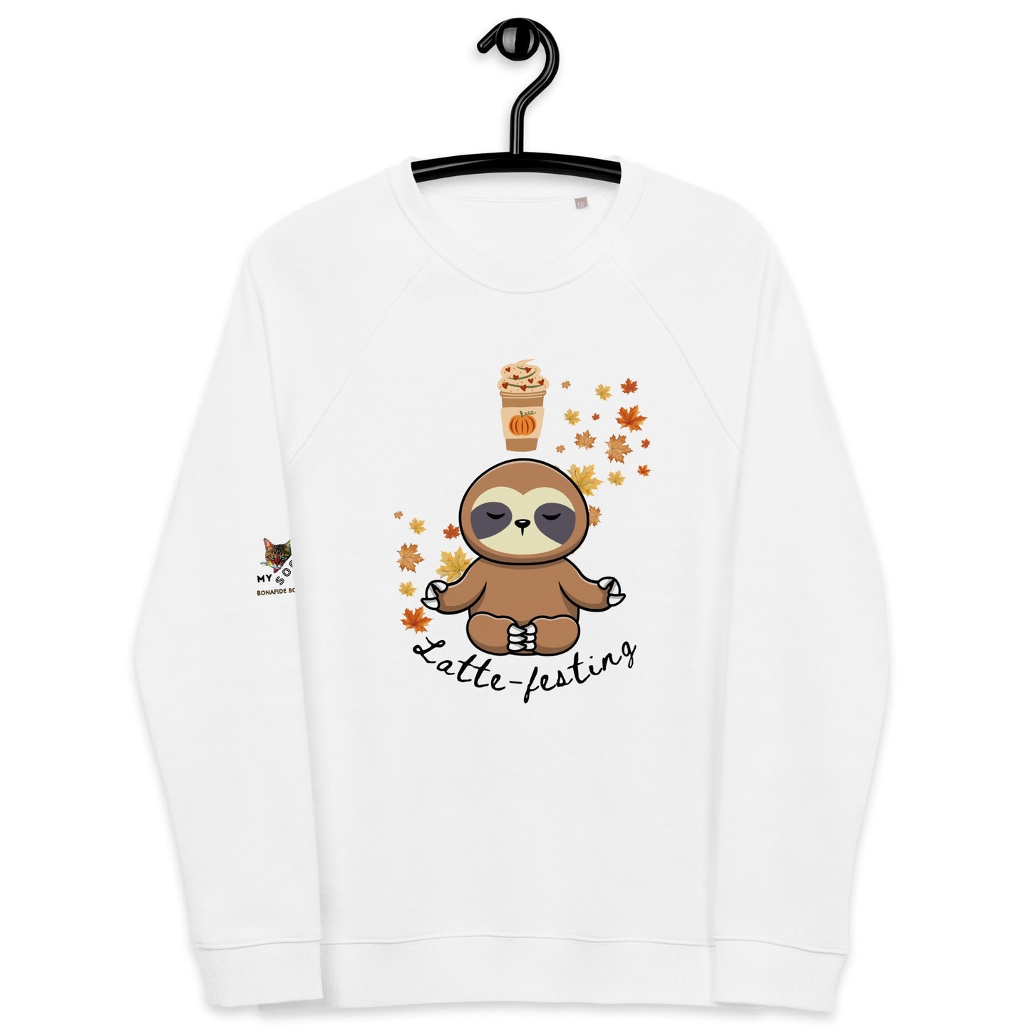 Latte - festing Plush Organic Sweatshirt - My Social Cat Bonafide Boutique LLCLatte - festing Plush Organic SweatshirtSweatshirtMy Social Cat Bonafide Boutique LLCWhiteXSlatteplush