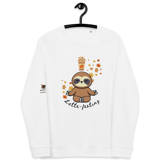 Latte - festing Plush Organic Sweatshirt - My Social Cat Bonafide Boutique LLCLatte - festing Plush Organic SweatshirtSweatshirtMy Social Cat Bonafide Boutique LLCWhiteXSlatteplush