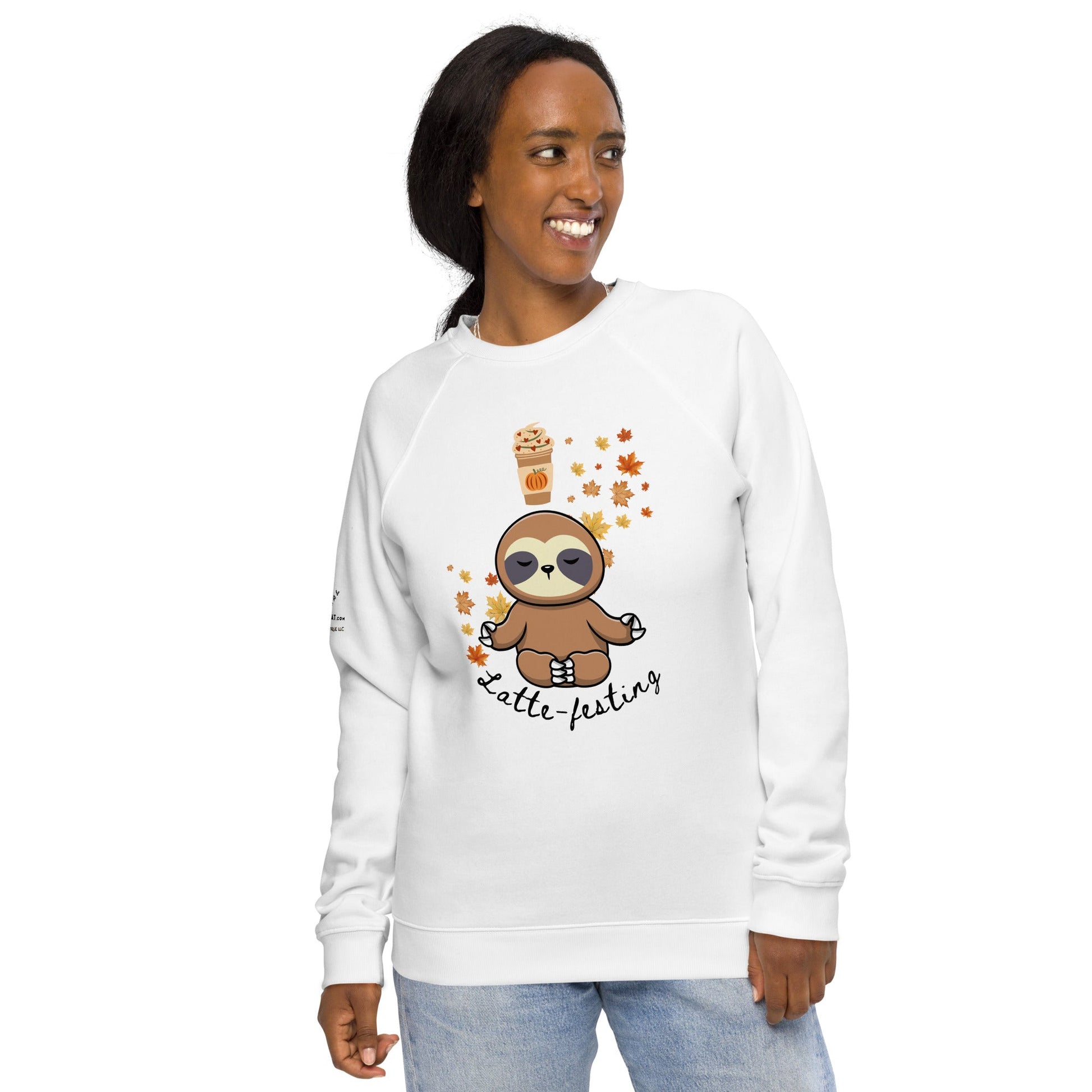 Latte - festing Plush Organic Sweatshirt - My Social Cat Bonafide Boutique LLCLatte - festing Plush Organic SweatshirtSweatshirtMy Social Cat Bonafide Boutique LLCWhiteXSlatteplush