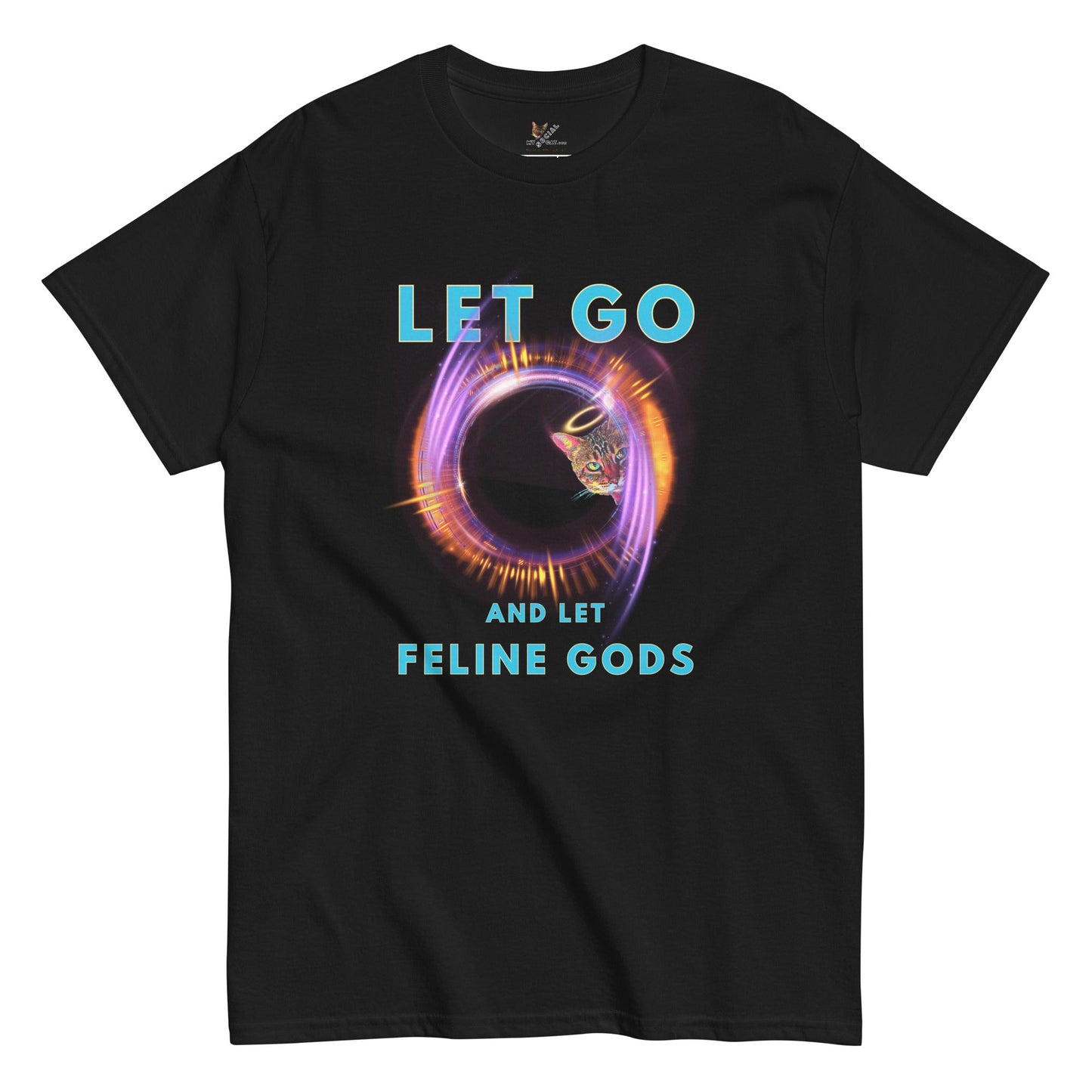Let Go and Let Feline Gods Unisex Classic Tee - My Social Cat Bonafide Boutique LLCLet Go and Let Feline Gods Unisex Classic TeeT-shirtMy Social Cat Bonafide Boutique LLCSfelinego