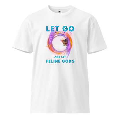 Let Go and Let Feline Gods Unisex Premium Tee - My Social Cat Bonafide Boutique LLCLet Go and Let Feline Gods Unisex Premium TeeT-shirtMy Social Cat Bonafide Boutique LLCWhiteSauthenticcotton