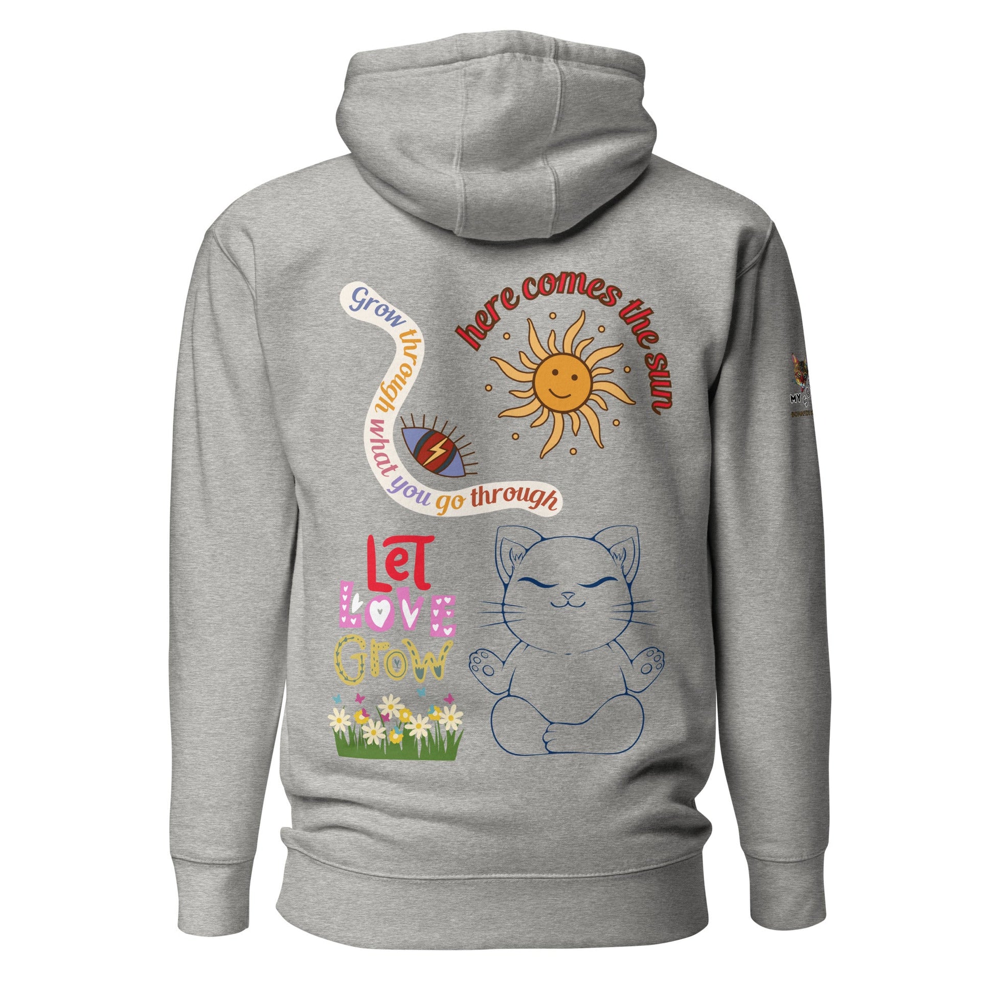 Let Love Grow Unisex Hoodie - My Social Cat Bonafide Boutique LLCLet Love Grow Unisex HoodieHooded sweatshirtMy Social Cat Bonafide Boutique LLCCarbon GreyScatscotton