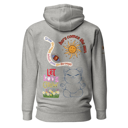 Let Love Grow Unisex Hoodie - My Social Cat Bonafide Boutique LLCLet Love Grow Unisex HoodieHooded sweatshirtMy Social Cat Bonafide Boutique LLCCarbon GreyScatscotton
