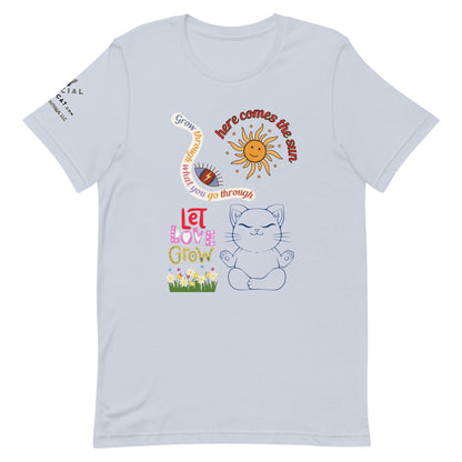 Let Love Grow Unisex Tee - My Social Cat Bonafide Boutique LLCLet Love Grow Unisex TeeT-shirtMy Social Cat Bonafide Boutique LLCLight BlueXScatscotton